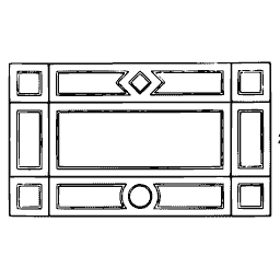 Panelled border strip 02