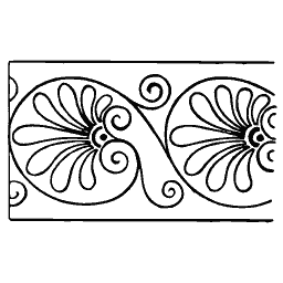 Palmette frieze border 04