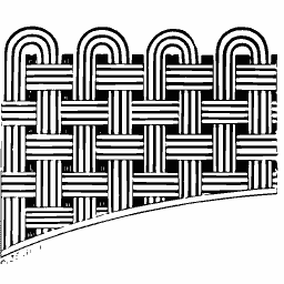Arcaded basketwork band
