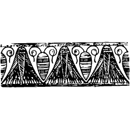 Lotus bud frieze