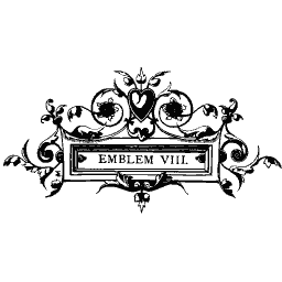 Emblem title cartouche with heart 01