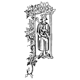 Illuminated figure initial plate 01