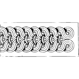 Plaitwork border strip