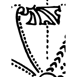 Dotted tulip motif
