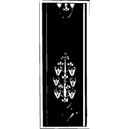 Dark pilaster with flower motif - La Plante et ses Applications Ornementales - 1896