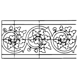 Foliate frieze border 05