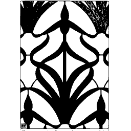 Stylised leaf panel