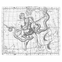 Ophiuchus and Serpens star chart 01