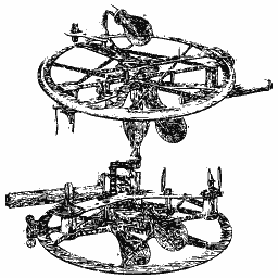 Astronomical instrument with circles