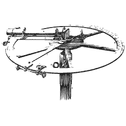 Astronomical circle instrument with telescope 01
