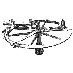 Astronomical circle instrument with telescope 02