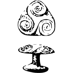 Triple spiral ornament