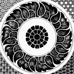 Chrysanthemum roundel 01 - Examples of Chinese Ornament - 1867