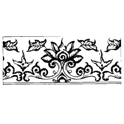 Flower and scroll border