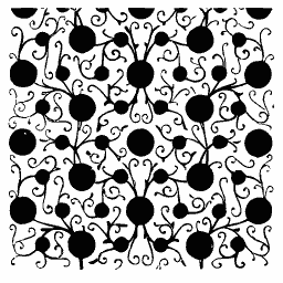Dotted vine pattern