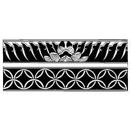 Petal and lattice band - Examples of Chinese Ornament - 1867