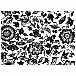 Dense floral panel