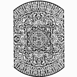 Arched medallion panel 01