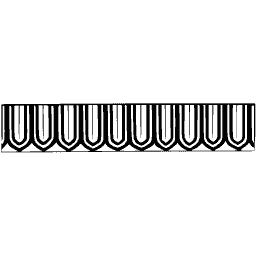 Arched fringe band - Examples of Chinese Ornament - 1867