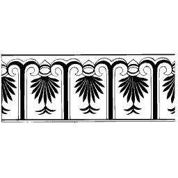 Arcaded palmette band - Examples of Chinese Ornament - 1867