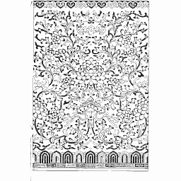 Fine coloured scroll panel 01