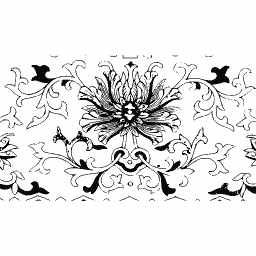 Chrysanthemum panel ornament