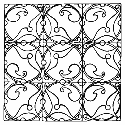 Quatrefoil lattice panel