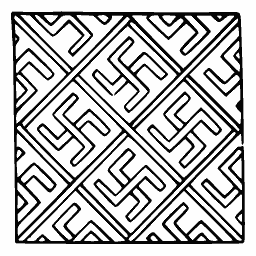 Swastika fret panel