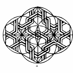 Hexagon tracery roundel