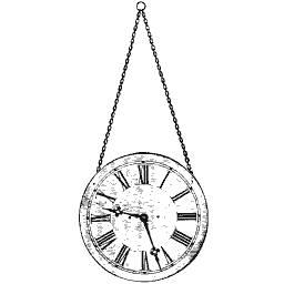 Hanging clock