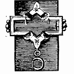 Bar brooch with drop
