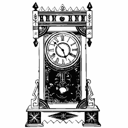 Shelf clock 43