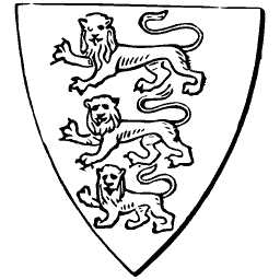 Three lions shield
