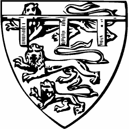 Quartered shield with label 03