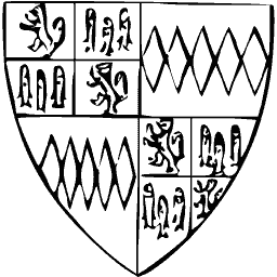 Quartered shield with lozenges
