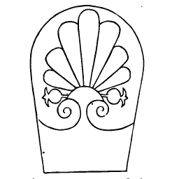 Palmette gable panel 04