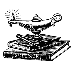 Oil lamp on books