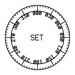 Circular calibration scale 01