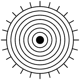 Concentric ring mark 03