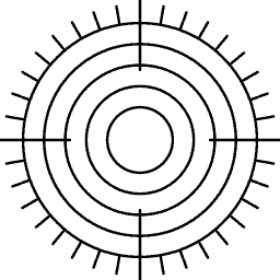 Concentric ring mark 06
