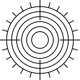 Concentric ring mark 15