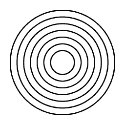 Concentric ring mark 16
