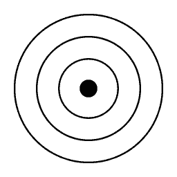 Concentric ring mark 20