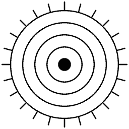 Concentric ring mark 24