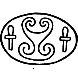 Scarab seal with ankh signs 01