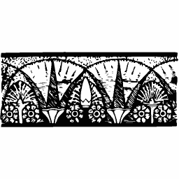 Lotus frieze border