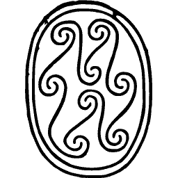 Coiled scarab seal