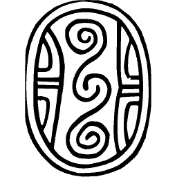 Scarab seal with a barred panel