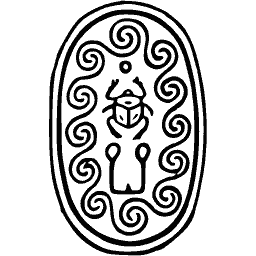 Scarab seal with a beetle and ankh