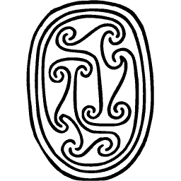 Twin spiral scarab seal